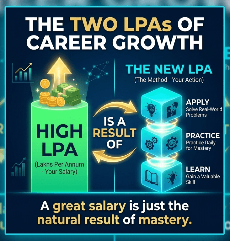 The Two LPAs of Career Growth — Learn, Practice, Apply